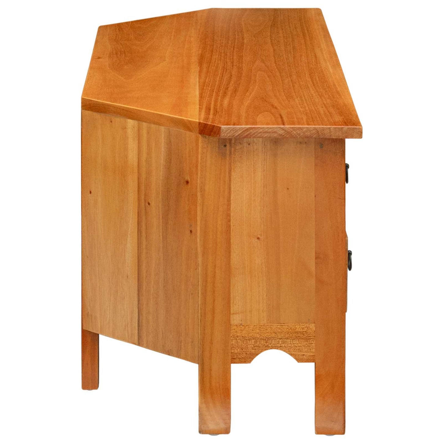 TV Cabinet Natural 100 x 40.5 x 46 cm Solid Mahogany Wood
