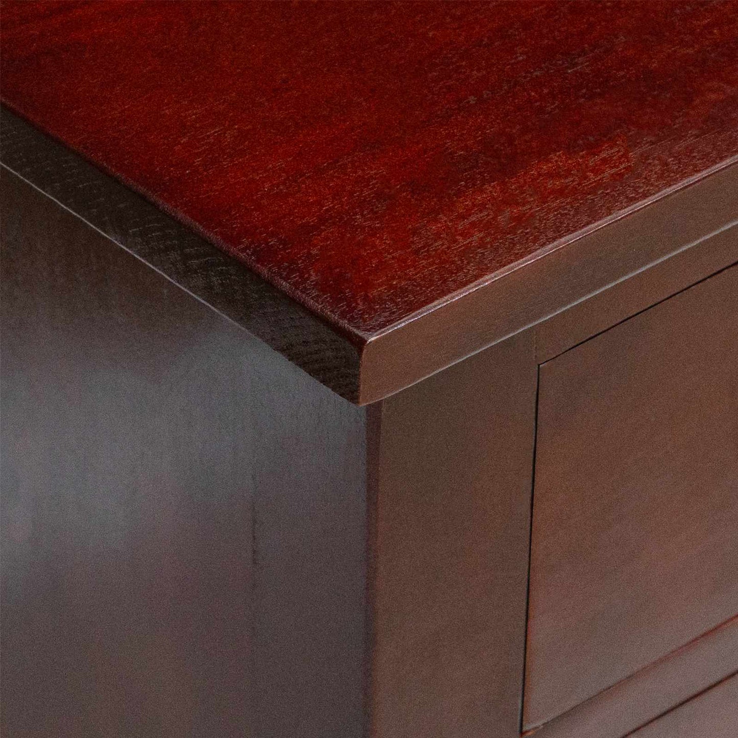 TV Cabinet Brown 100 x 40.5 x 46 cm Solid Mahogany Wood