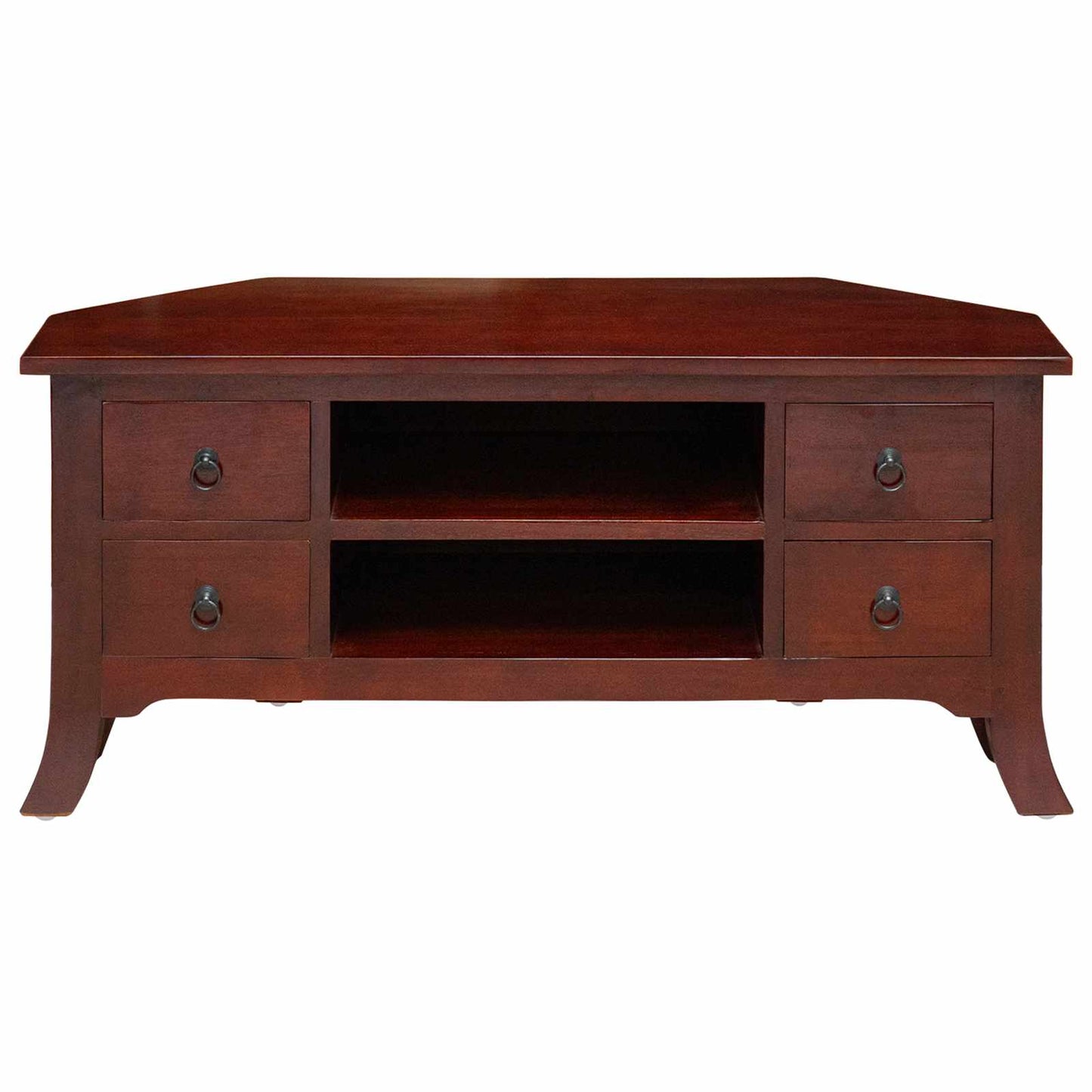 TV Cabinet Brown 100 x 40.5 x 46 cm Solid Mahogany Wood