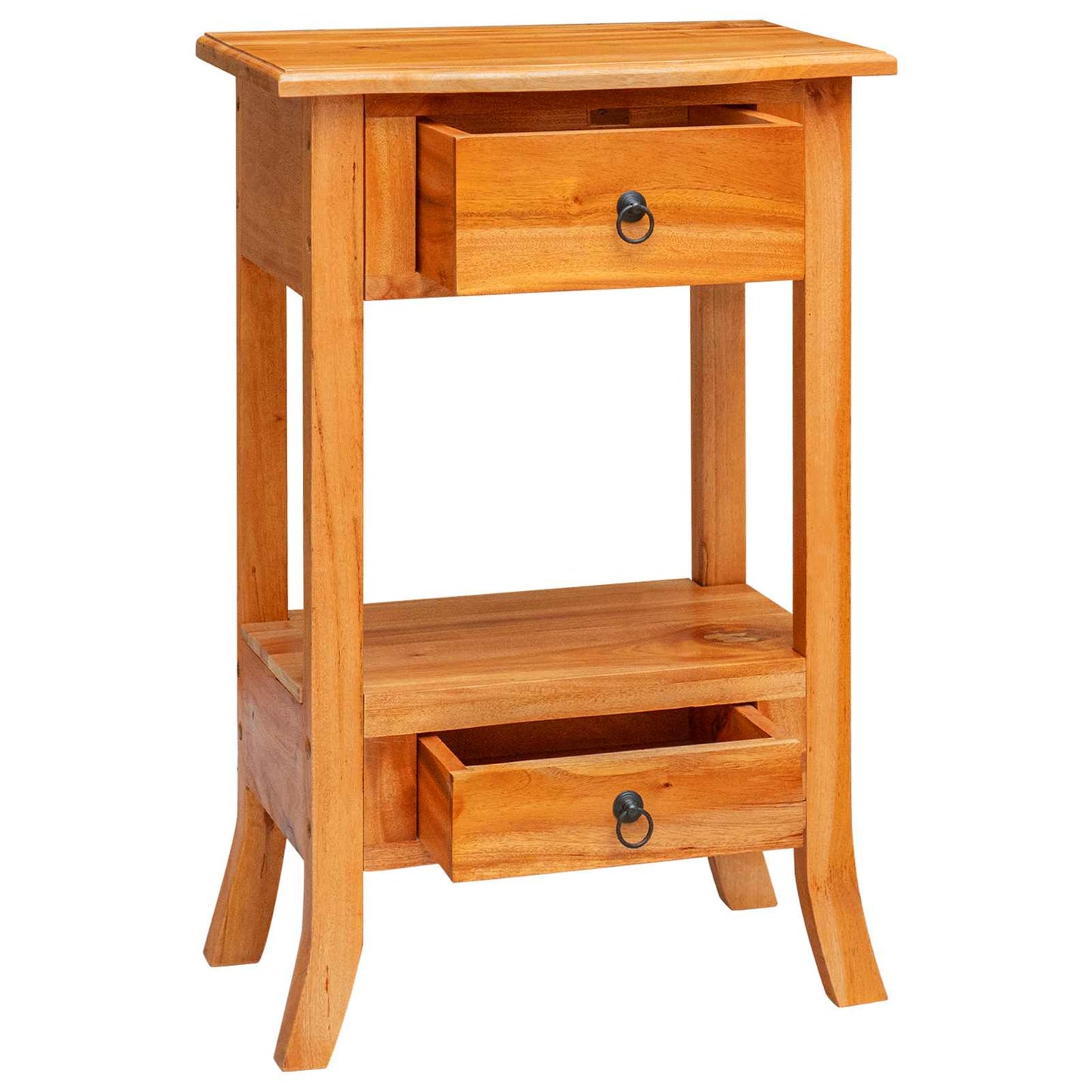 Console Table Natural 50.5 x 30 x 75.5 cm Solid Mahogany Wood