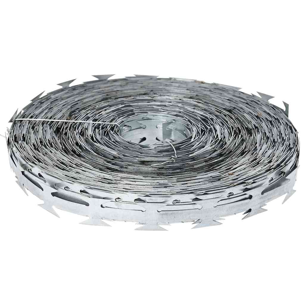 Razor Wire Silver 50 m Galvanised steel