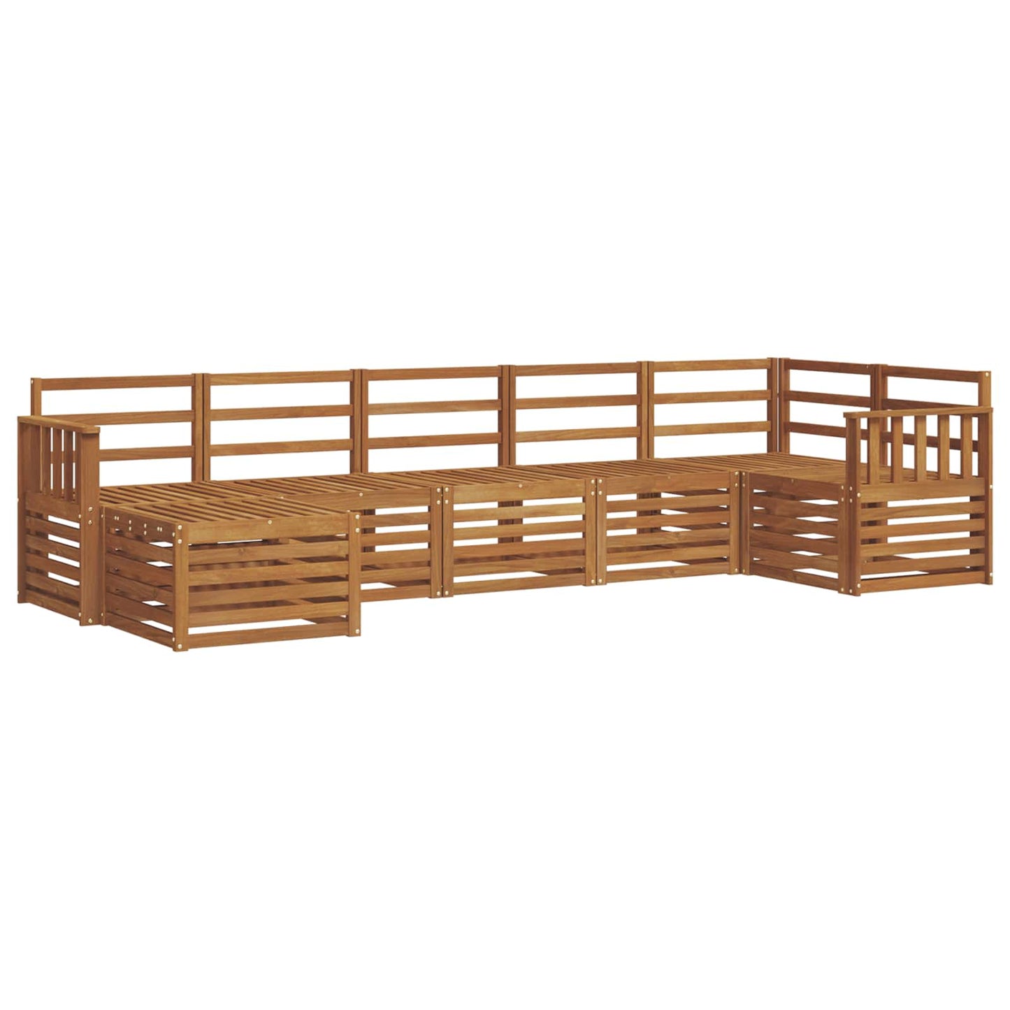 Sectional Sofa Set 7 pcs Natural