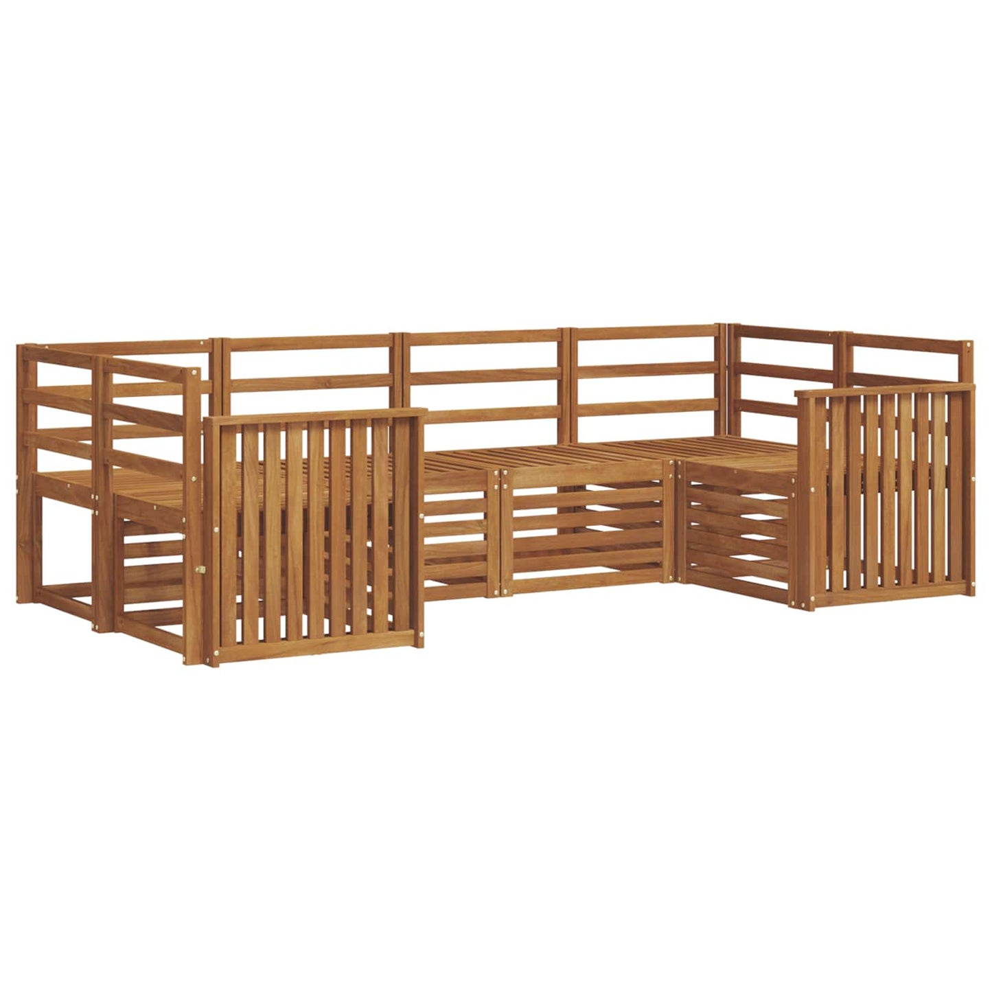 Sectional Sofa Set 6 pcs Natural