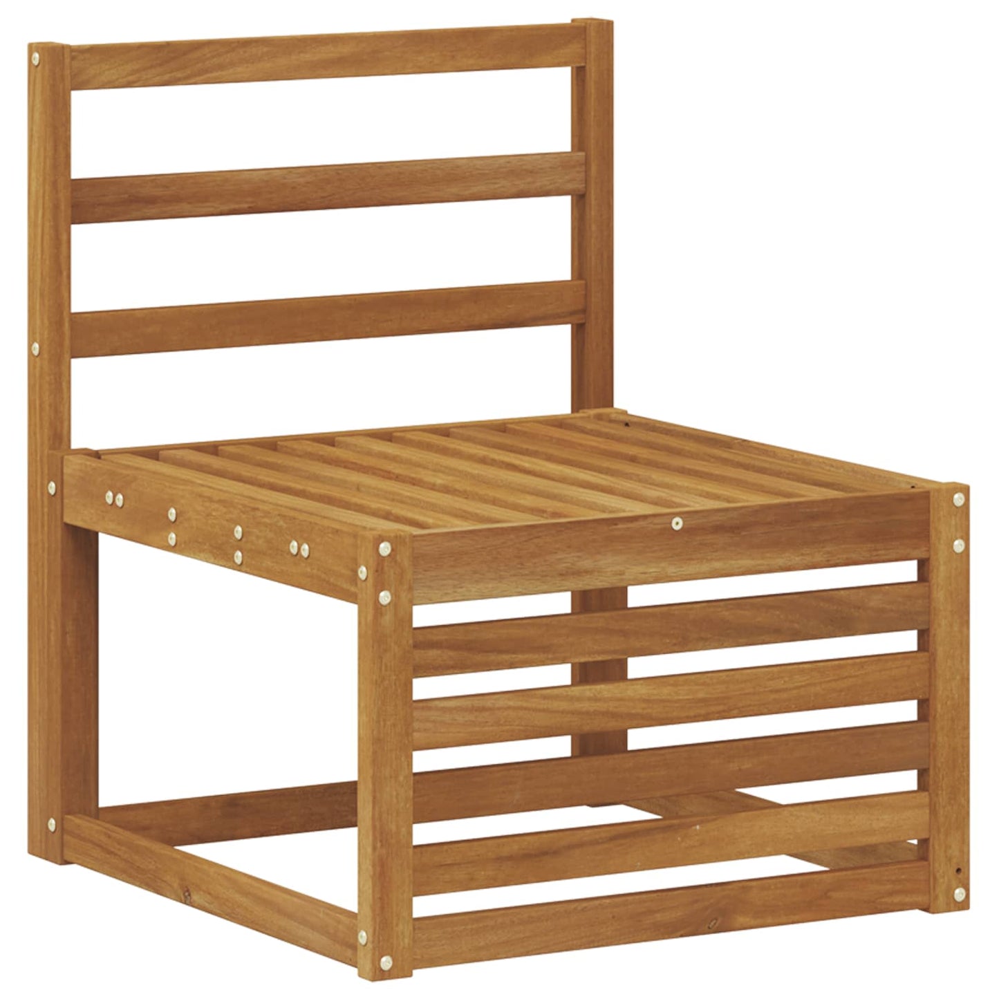 Outdoor Sofa Set 4 Piece Natural Solid Acacia Wood