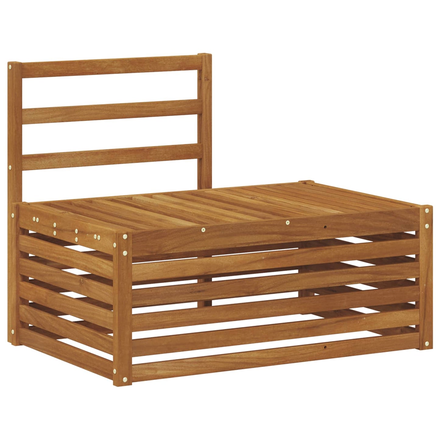 Outdoor Sofa Set 7 Piece Natural Solid Acacia Wood