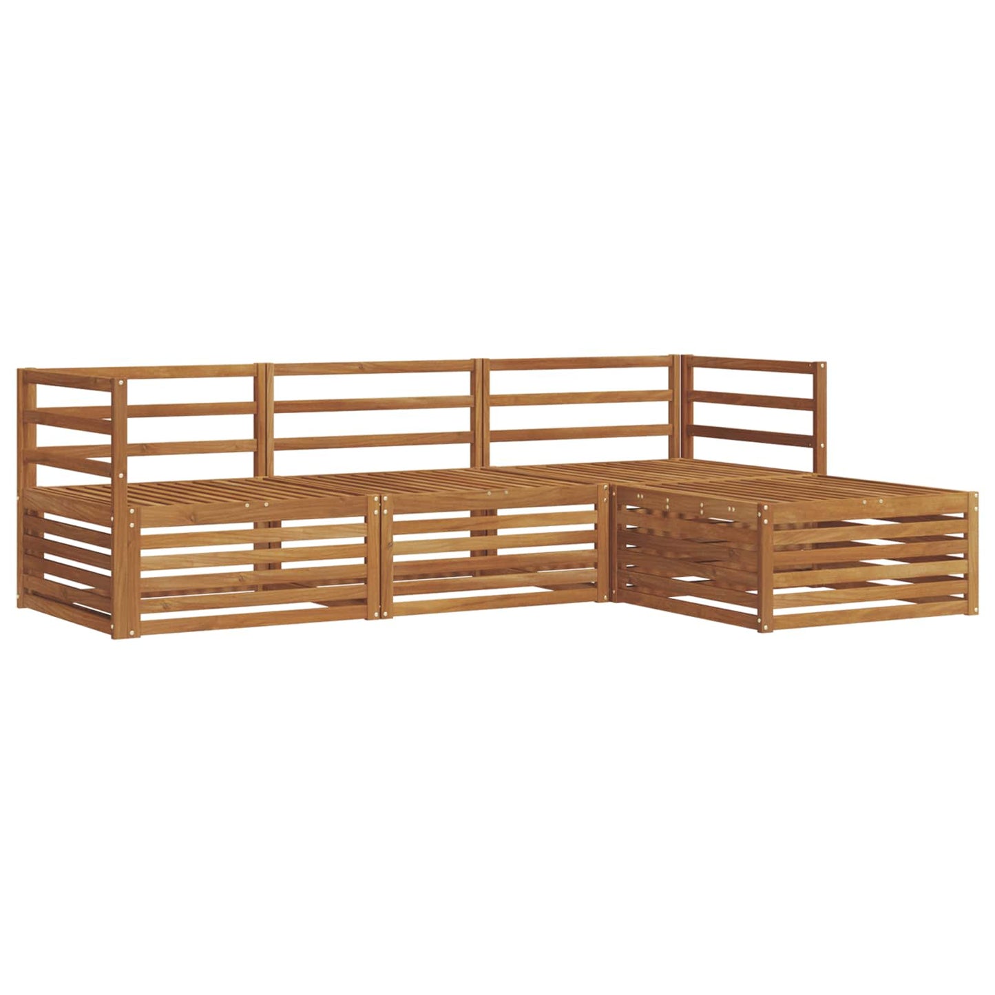 Outdoor Sofa Set Natural 245.5 x 162.5 x 73 cm