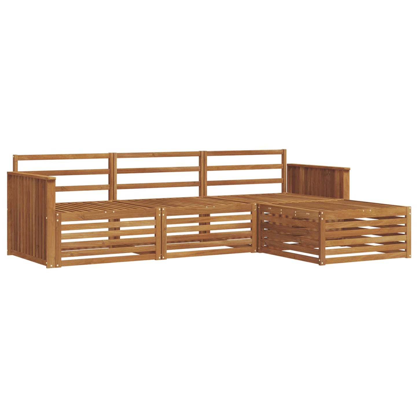 Outdoor Sofa Set Natural 249.5 x 162.5 x 73 cm