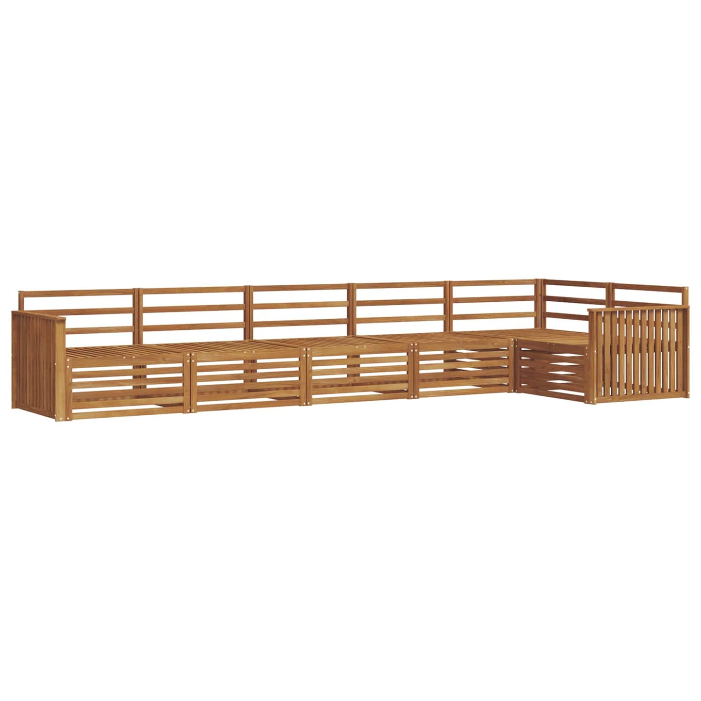 Outdoor Sofa Set 6 pcs Natural Solid Acacia Wood
