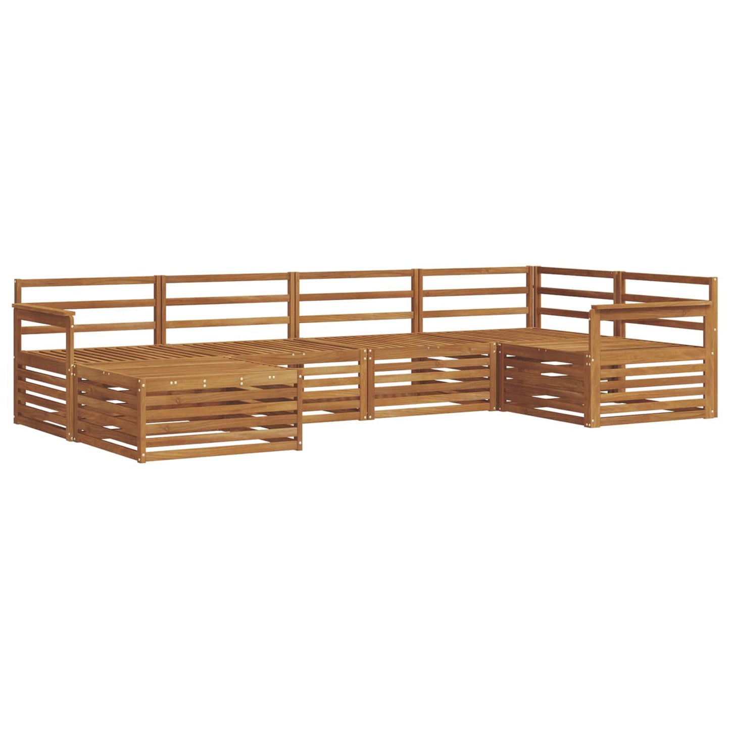 Outdoor Sofa Set 6 pcs Natural