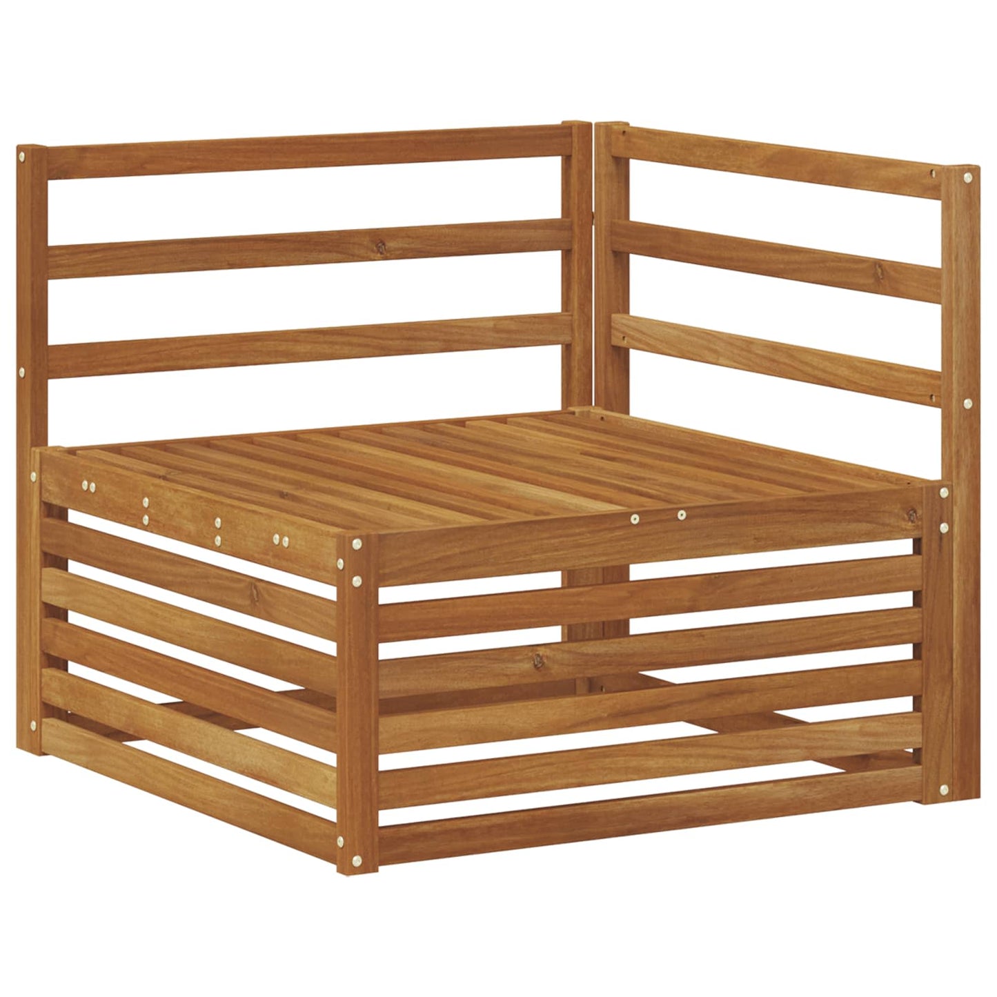 Outdoor Sofa Set 4 Piece Natural Solid Acacia Wood