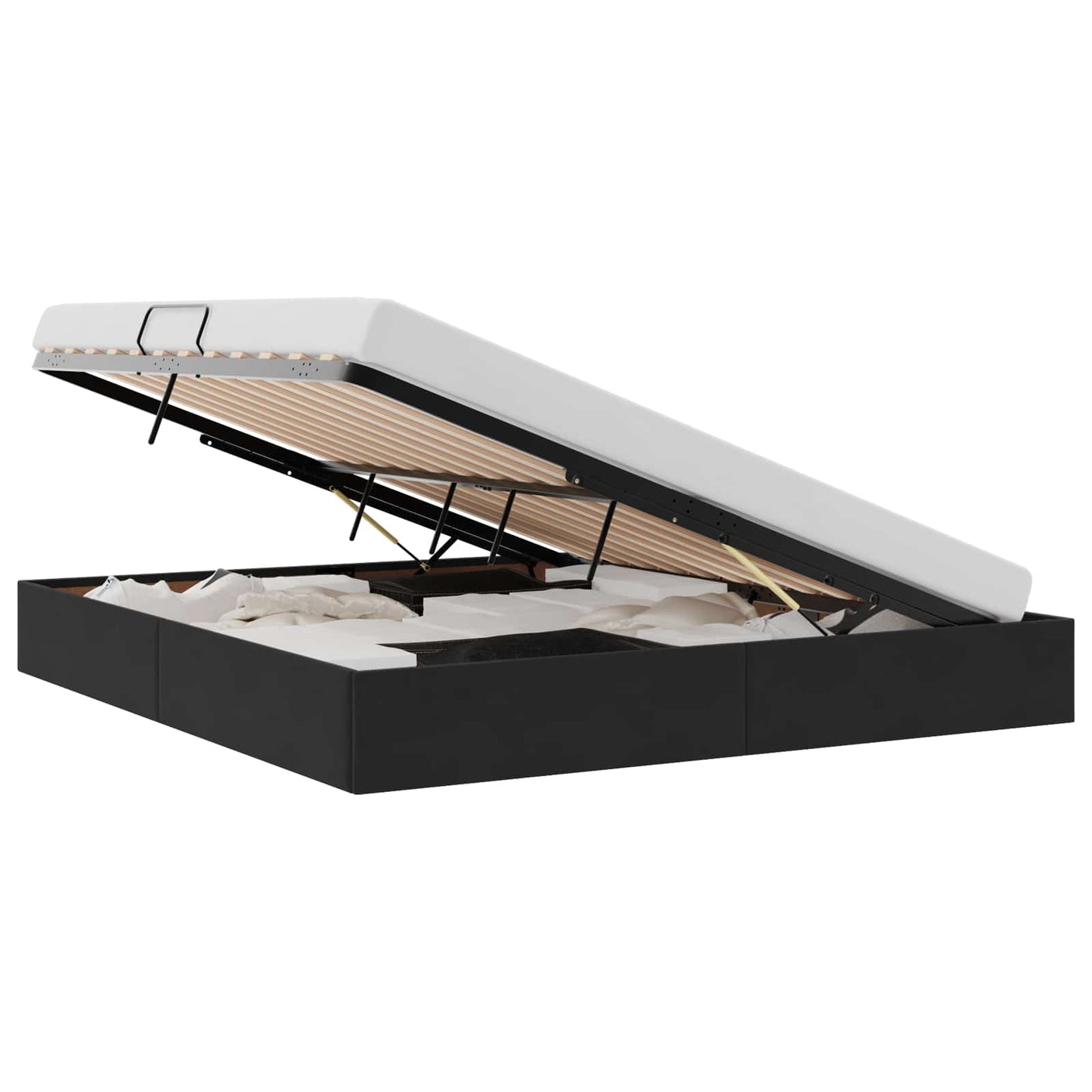 Storage Bed with Headboard Black 180 x 200 cm Velvet