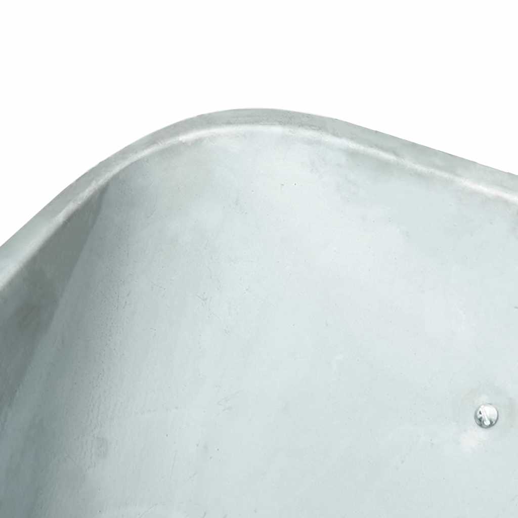 Wheelbarrow Silver and Black 137 x 60 x 65.5 cm Steel