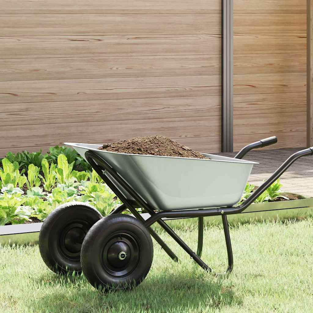 Wheelbarrow Tray Replacement Silver 88 x 60 x 32 cm Steel