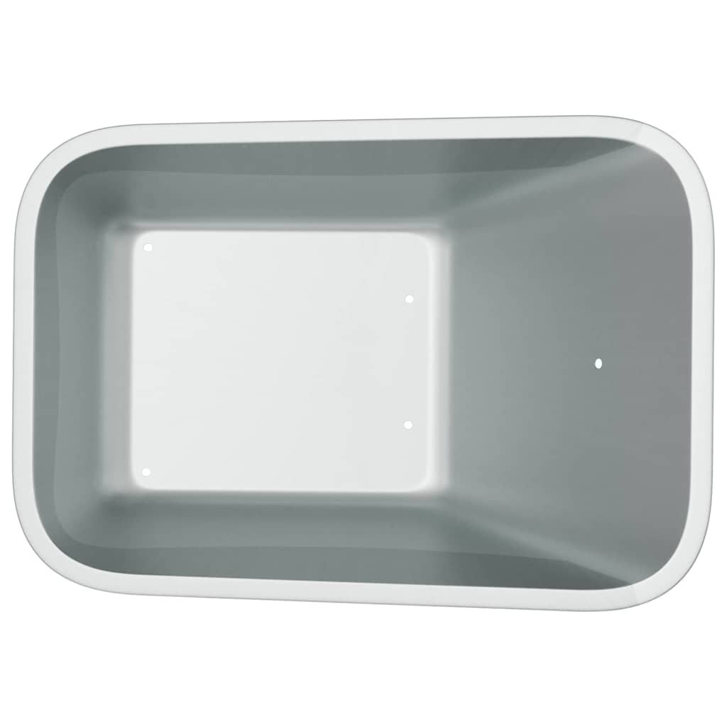 Wheelbarrow Tray Replacement Silver 88 x 60 x 32 cm Steel