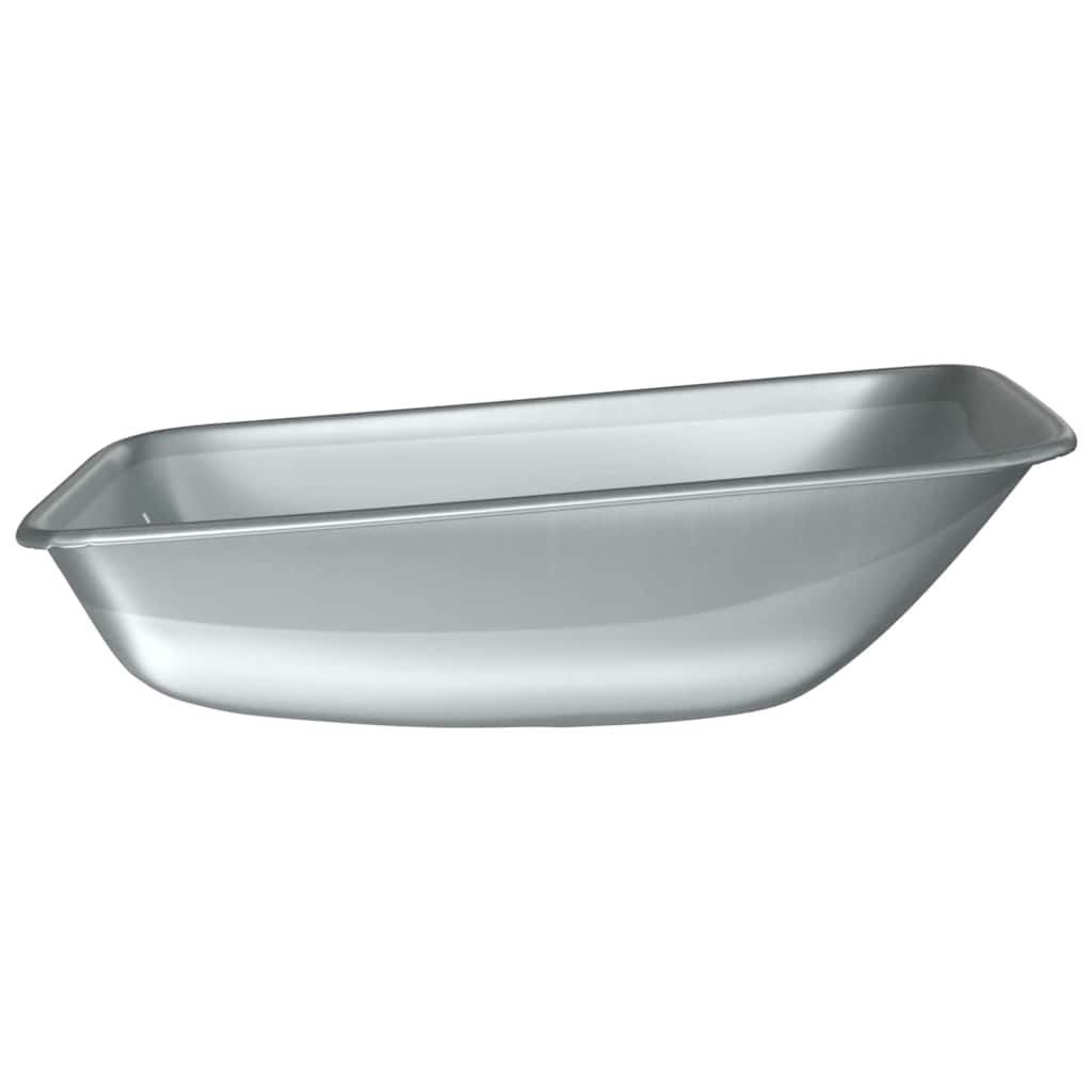 Wheelbarrow Tray Replacement Silver 80 x 60 x 25 cm Steel