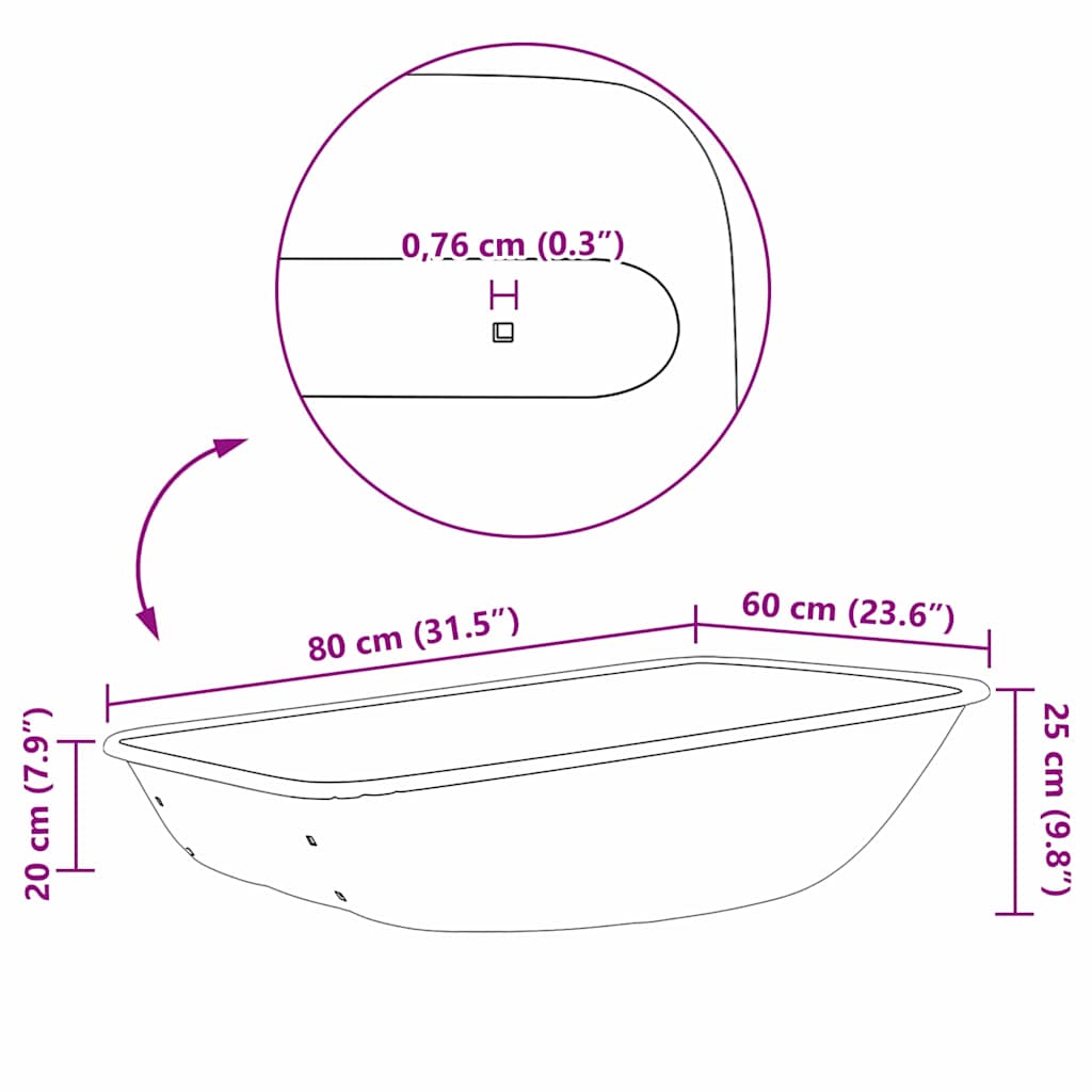Wheelbarrow Tray Replacement Silver 80 x 60 x 25 cm Steel