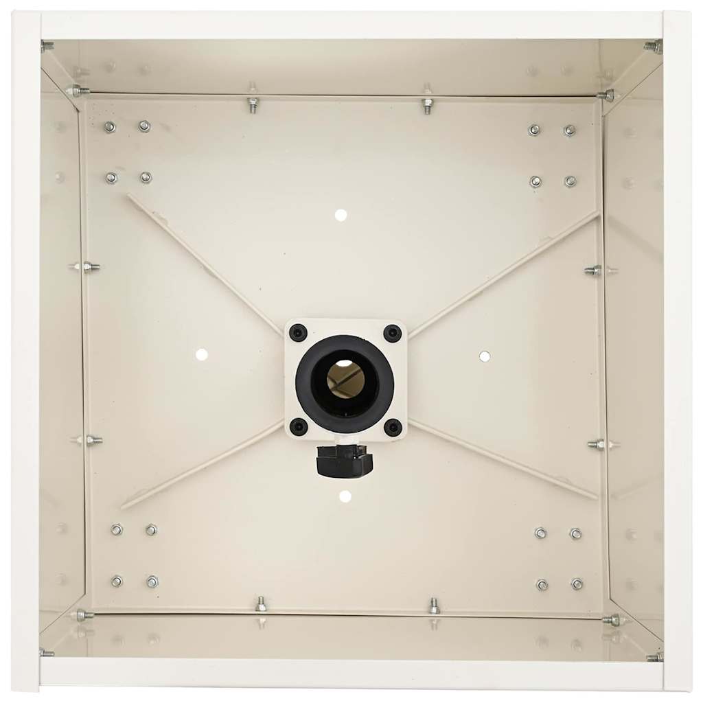 Parasol Base Manual White 45 x 45 x 45 cm Steel
