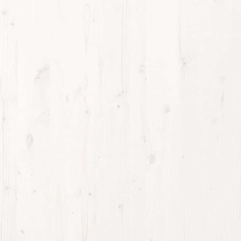 Floor Bed Frame White 80 x 220 cm Solid Pine Wood