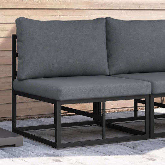 Outdoor Furniture Black and Anthracite 70 x 71.5 x 71 cm Metal