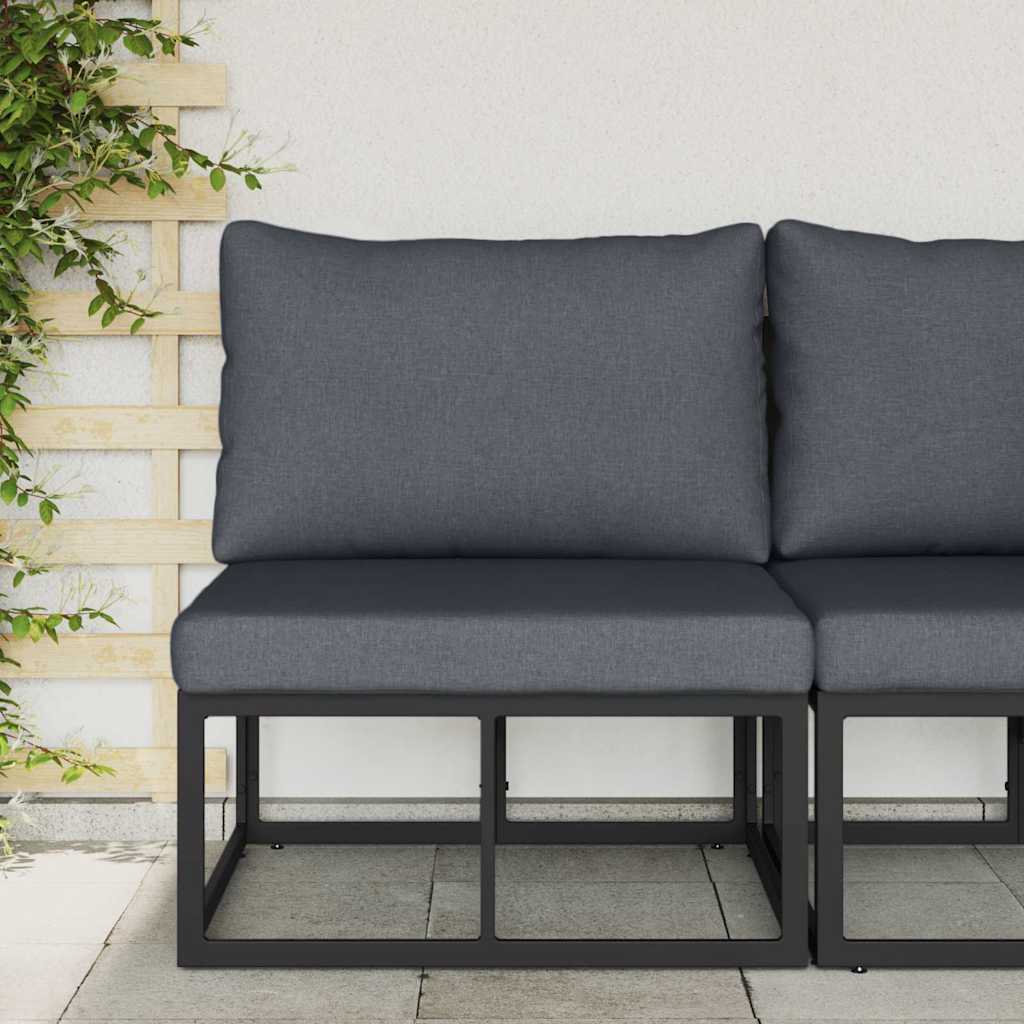 Outdoor Furniture Black and Anthracite 70 x 71.5 x 71 cm Metal