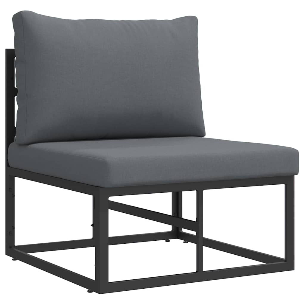 Outdoor Furniture Black and Anthracite 70 x 71.5 x 71 cm Metal