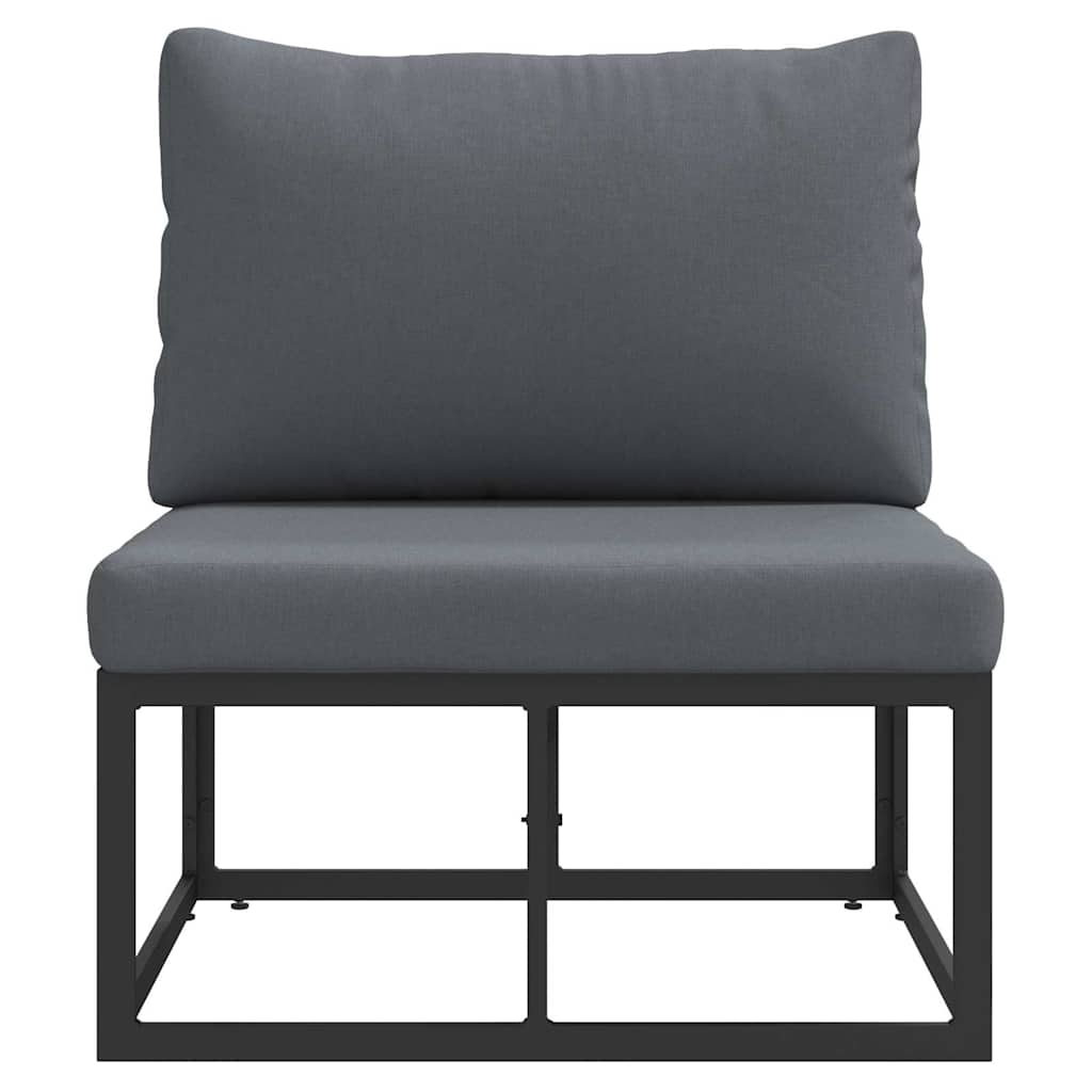 Outdoor Furniture Black and Anthracite 70 x 71.5 x 71 cm Metal