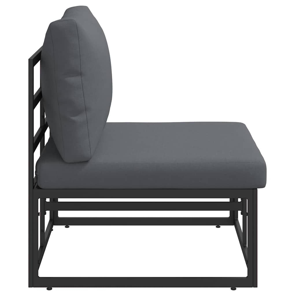 Outdoor Furniture Black and Anthracite 70 x 71.5 x 71 cm Metal