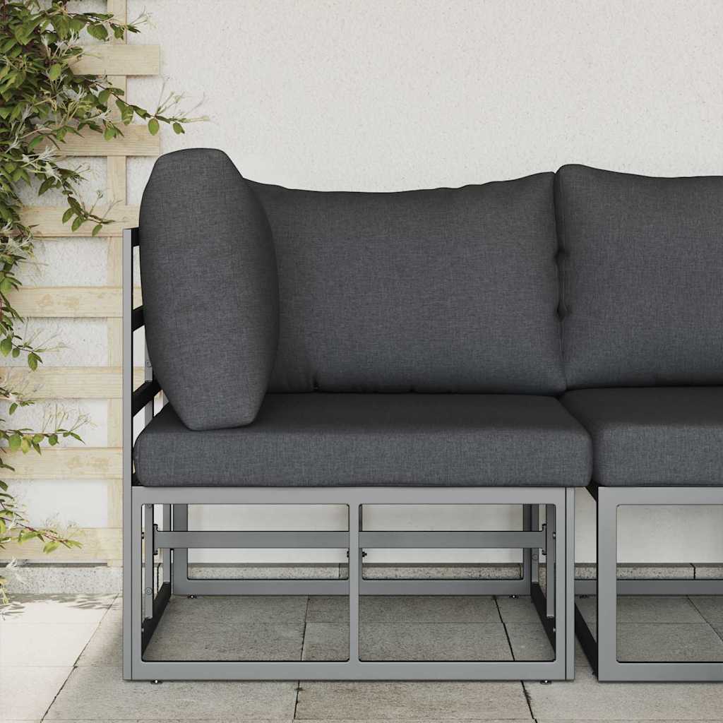 Outdoor Furniture Black and Anthracite 71.5 x 71.5 x71 cm Metal