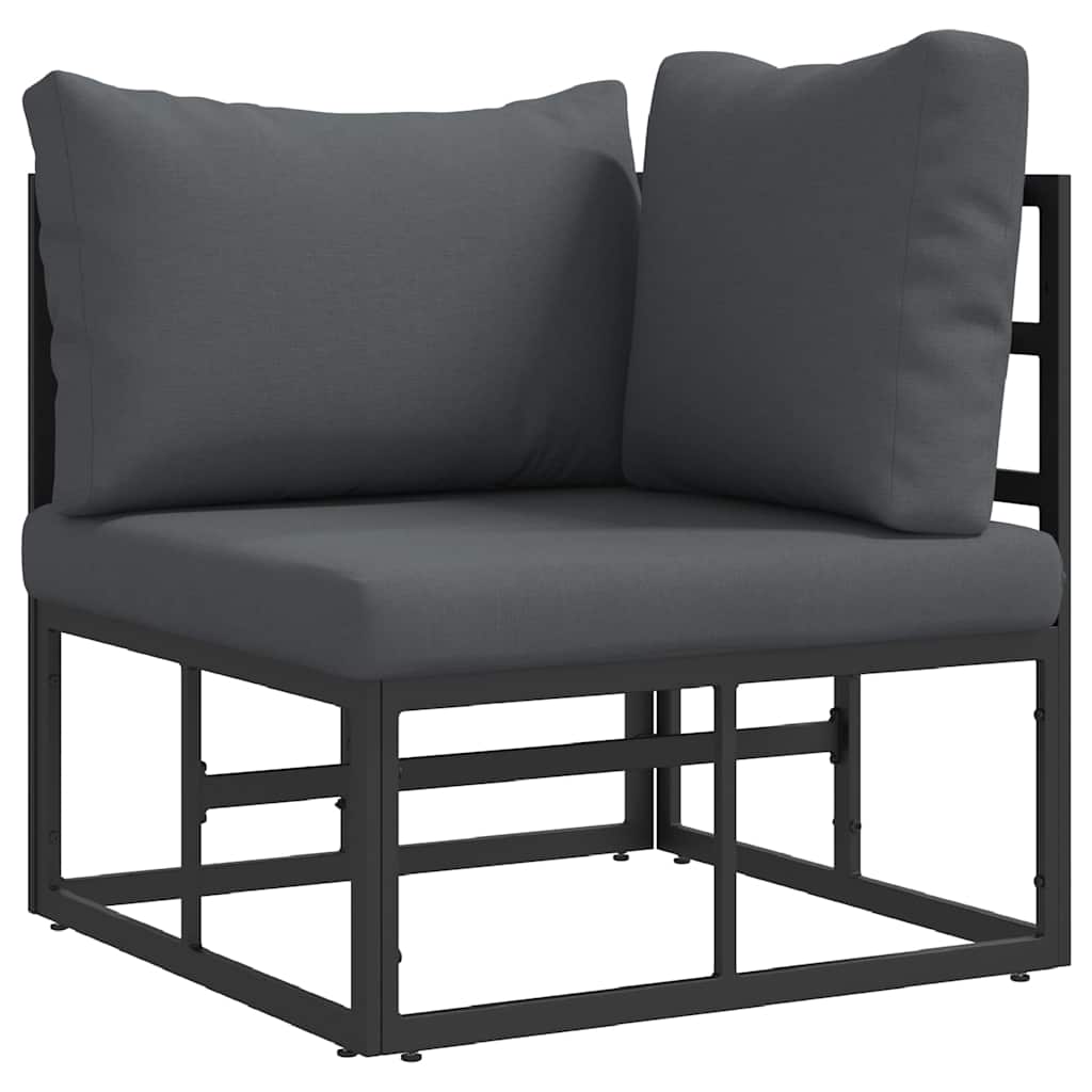 Outdoor Furniture Black and Anthracite 71.5 x 71.5 x71 cm Metal