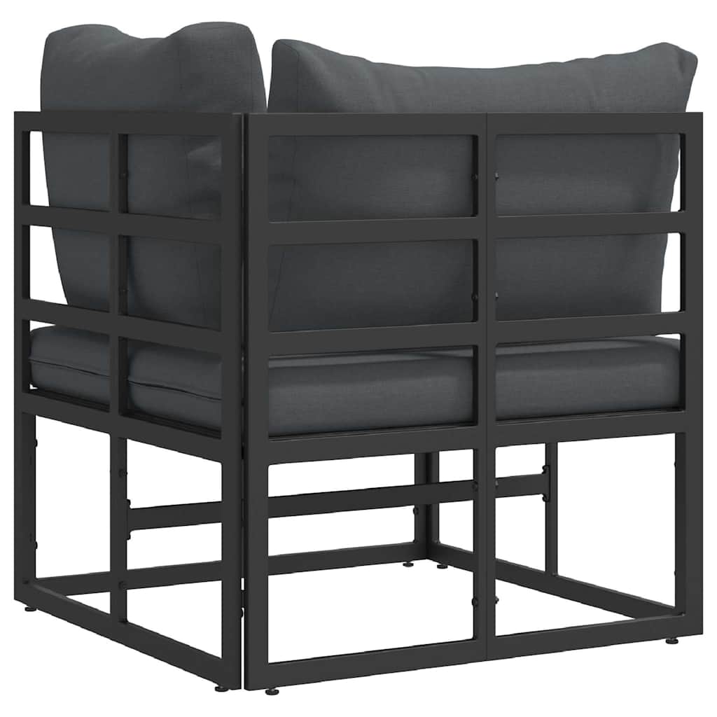 Outdoor Furniture Black and Anthracite 71.5 x 71.5 x71 cm Metal