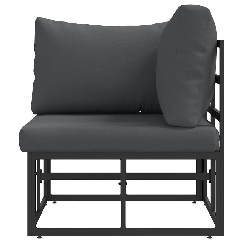 Outdoor Furniture Black and Anthracite 71.5 x 71.5 x71 cm Metal