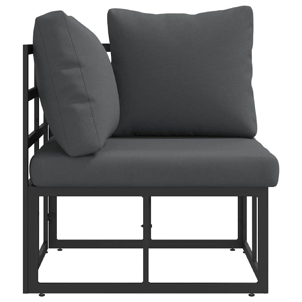 Outdoor Furniture Black and Anthracite 71.5 x 71.5 x71 cm Metal