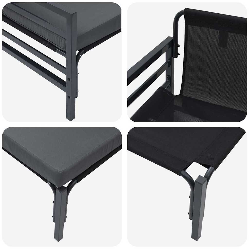 Outdoor Furniture 2 Piece Anthracite 80 x 80 x 71 cm Steel