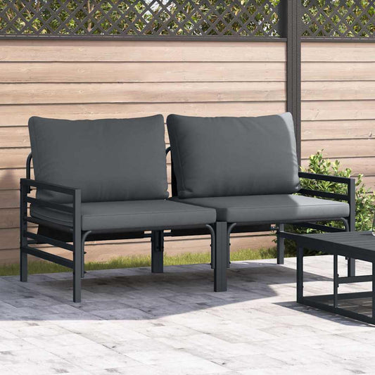 Outdoor Furniture 2 Piece Anthracite 80 x 80 x 71 cm Steel