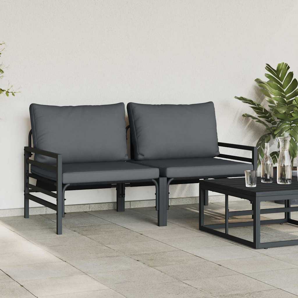 Outdoor Furniture 2 Piece Anthracite 80 x 80 x 71 cm Steel