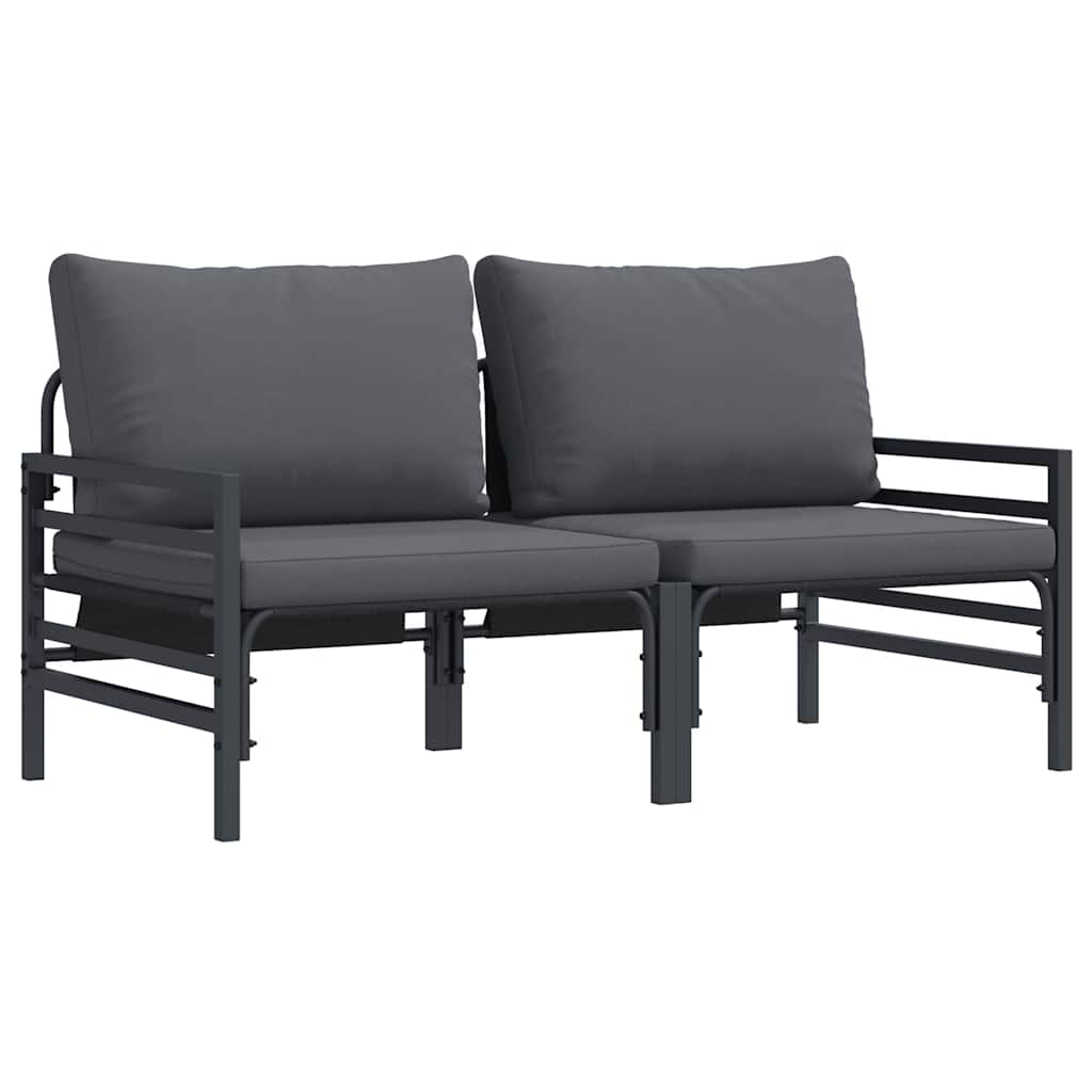 Outdoor Furniture 2 Piece Anthracite 80 x 80 x 71 cm Steel
