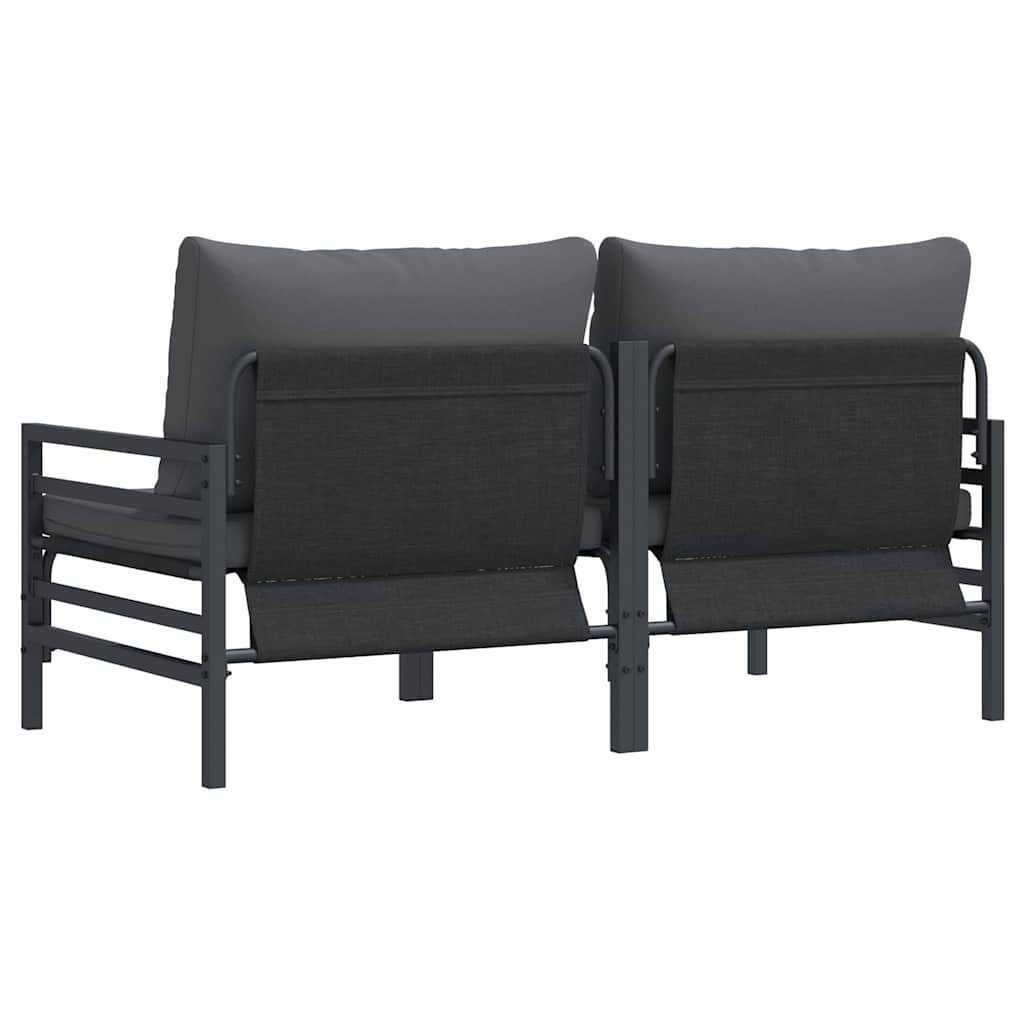 Outdoor Furniture 2 Piece Anthracite 80 x 80 x 71 cm Steel