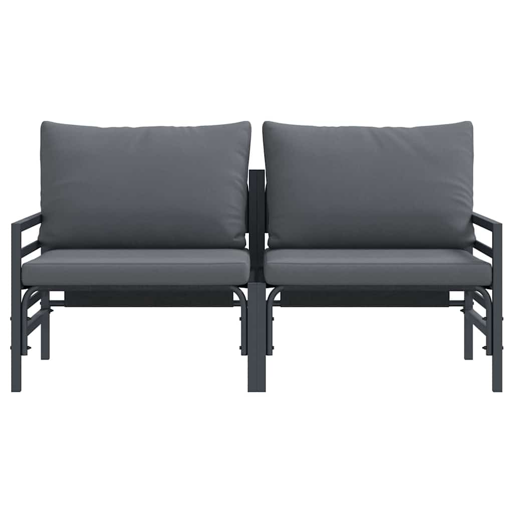 Outdoor Furniture 2 Piece Anthracite 80 x 80 x 71 cm Steel
