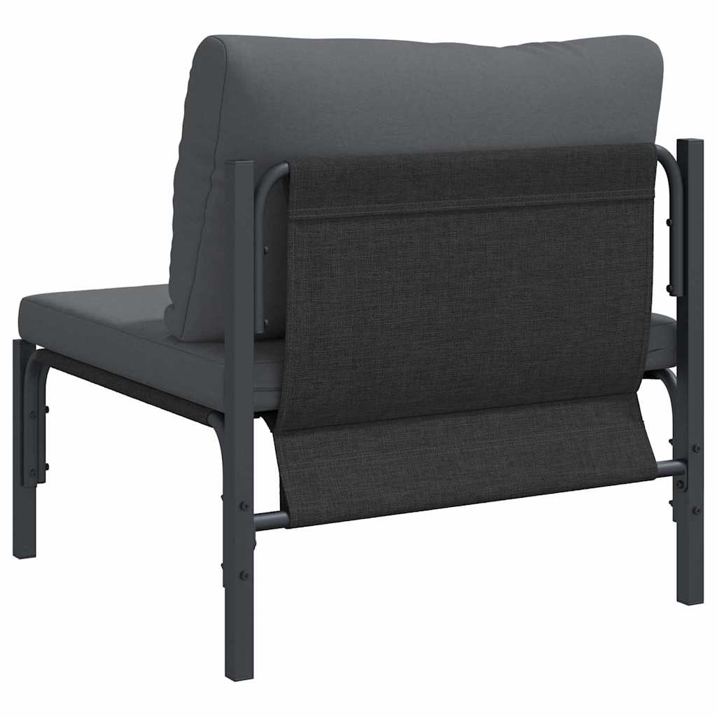 Outdoor Furniture with Cushion Anthracite 80 x 80 x 71 cm Steel