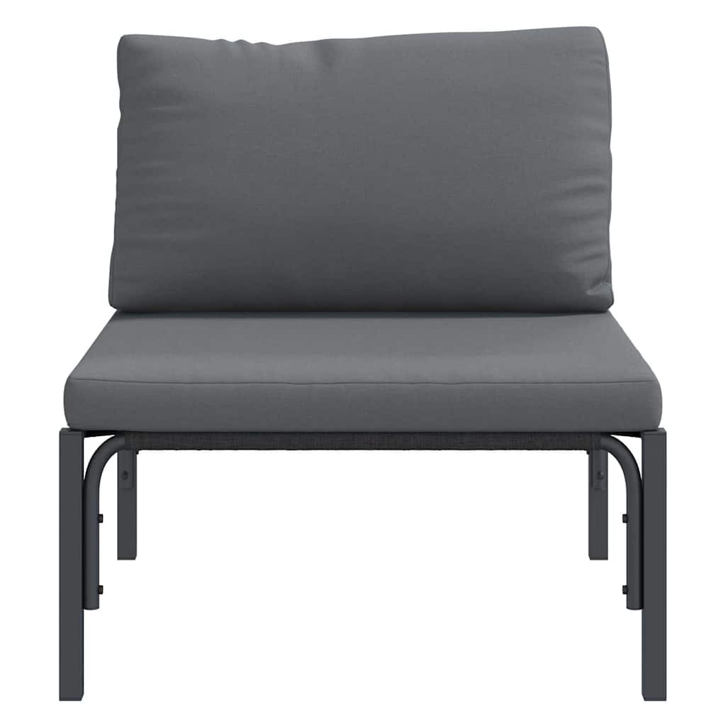 Outdoor Furniture with Cushion Anthracite 80 x 80 x 71 cm Steel