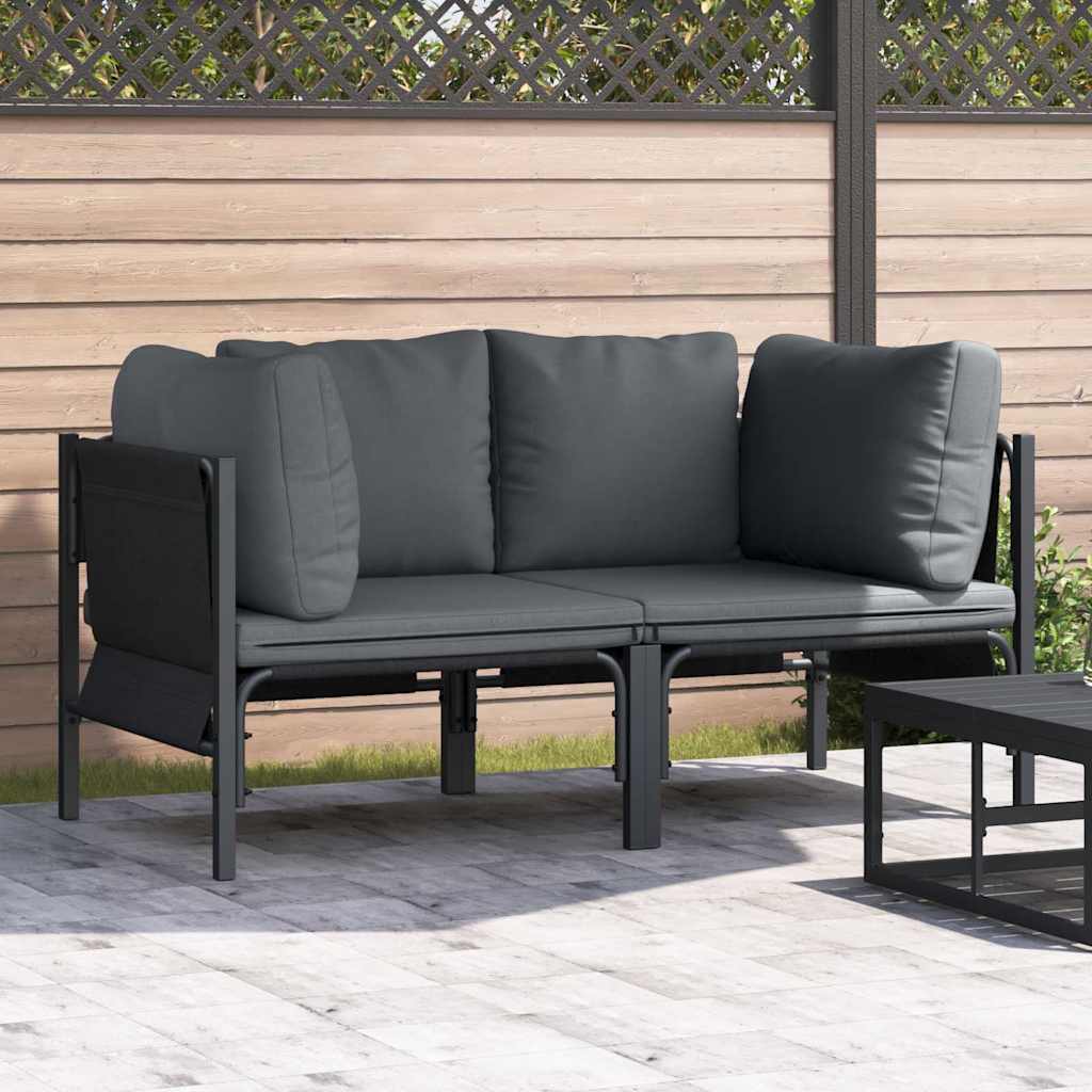 Outdoor Furniture 2 Piece Anthracite 80 x 80 x 71 cm Steel