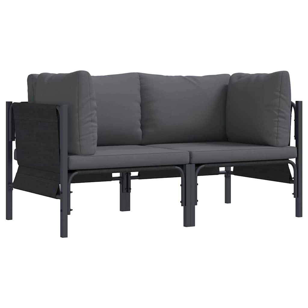 Outdoor Furniture 2 Piece Anthracite 80 x 80 x 71 cm Steel