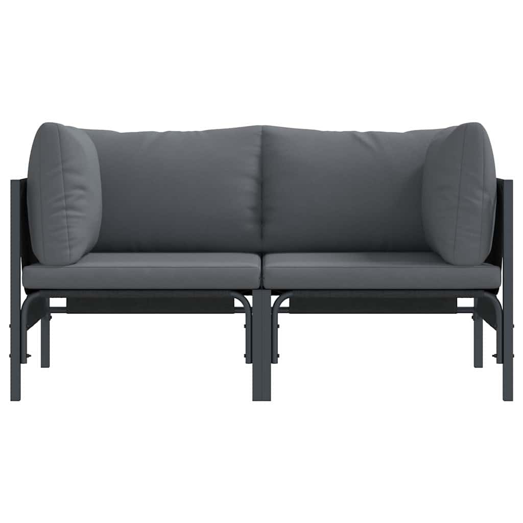 Outdoor Furniture 2 Piece Anthracite 80 x 80 x 71 cm Steel
