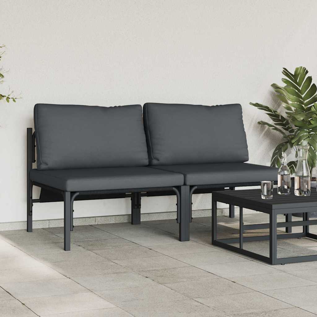 Outdoor Furniture 2 Piece Anthracite 80 x 80 x 71 cm Steel