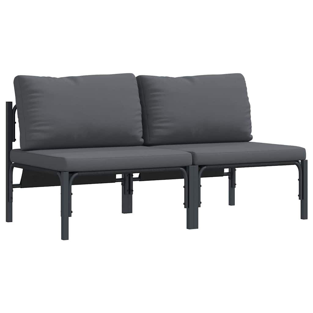 Outdoor Furniture 2 Piece Anthracite 80 x 80 x 71 cm Steel