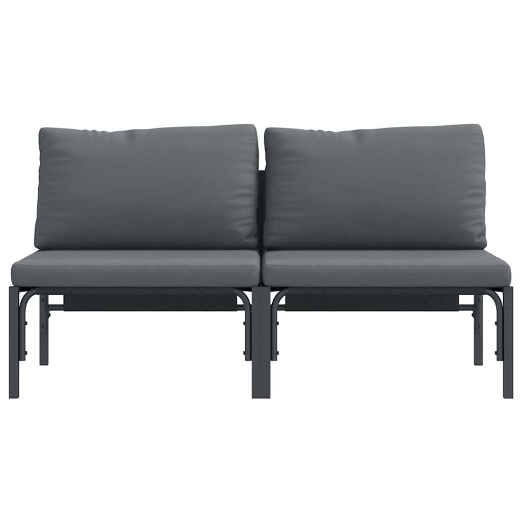 Outdoor Furniture 2 Piece Anthracite 80 x 80 x 71 cm Steel