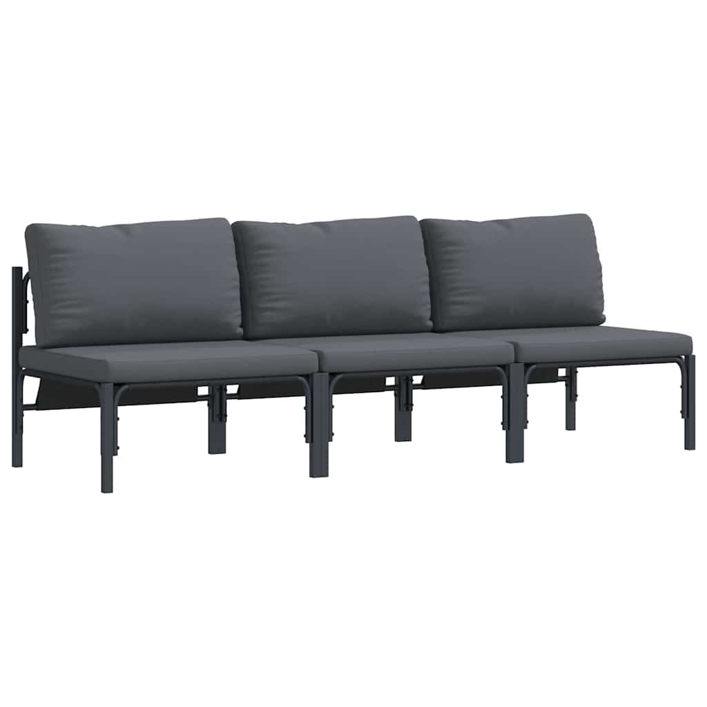 Outdoor Furniture 3 Piece Anthracite 80 x 80 x 71 cm Steel