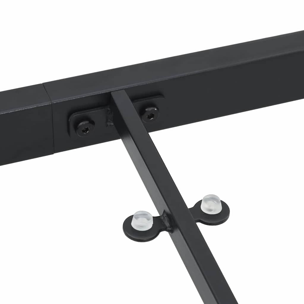 Garden Table Black 160 x 80 x 73 cm Metal