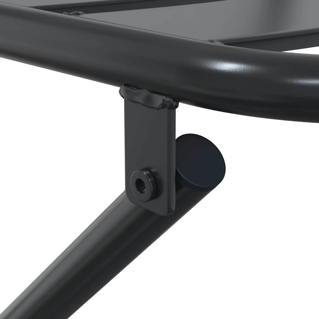 vidaXL Garden Bistro Set Folding 3 pcs Anthracite Steel