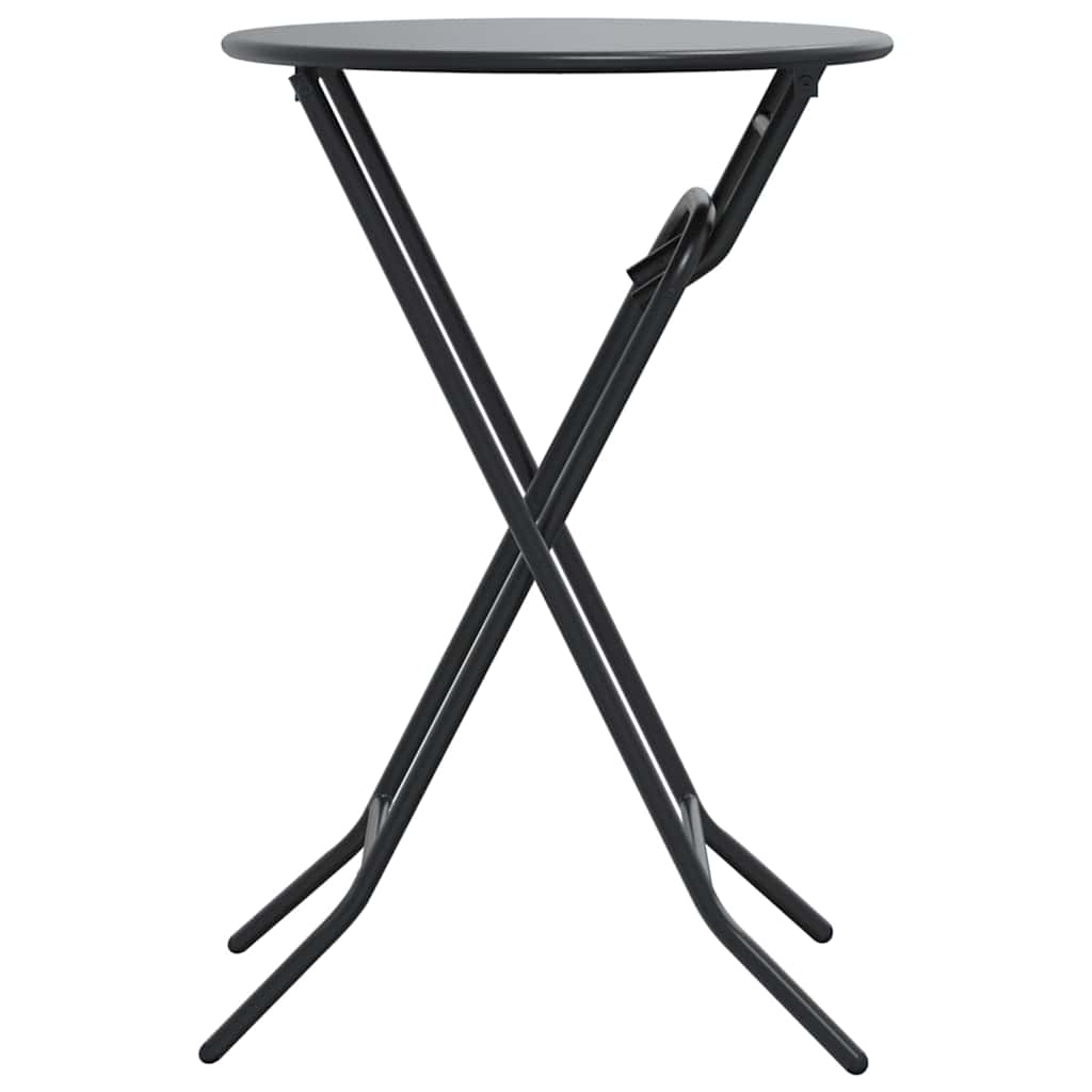 Garden Table Folding Anthracite 50 x 50 x 72 cm Metal